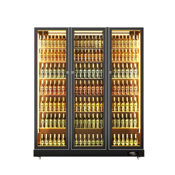 雪花 SNOWFLK 展示柜冷藏立式冰柜商用冰箱啤酒饮料保鲜陈列柜 全面屏风冷款-三门