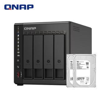 威联通（QNAP）TS-464C2 宇宙魔方四核心处理器nas网络存储服务器内置双M.2插槽（含硬盘10T*2）