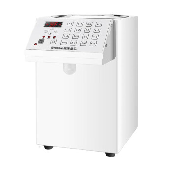 NGNLW果糖机商用奶茶店专用果粉烤奶汁糖浆定量机全自动微电脑小型设备   白色（8.5L）