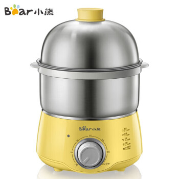 小熊（Bear）煮蛋器ZDQ-A14X2家用双层不锈钢蒸蛋器可定时高温断电保护蒸锅