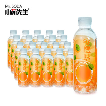 小苏先生香橙苏打水饮料360ml*24塑膜装无蔗糖无汽零热量商务会议饮品