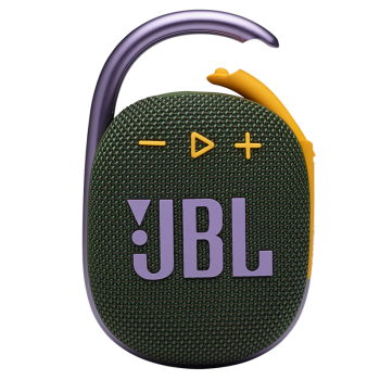 JBL CLIP4 无线音乐盒四代 蓝牙便携音箱 低音炮 户外迷你音响 防尘防水 jbl 小音响  绿色