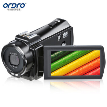 欧达（ORDRO）2.7K摄像机高清家用录像机小巧便携专业摄录一体摄影机IR红外夜视DV数码V17入门款-64G版
