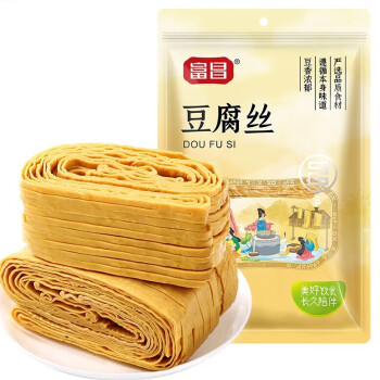 富昌食品 豆制品凉拌火锅食材富昌豆腐丝300g/袋 5袋起售