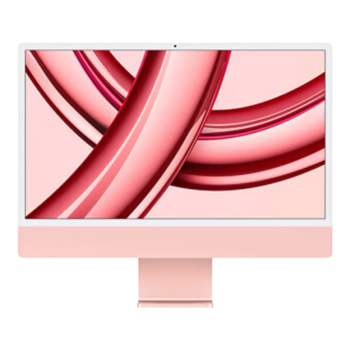 Apple/苹果AI笔记本/2023款 iMac 24英寸粉色 4.5K屏 M3(8+10核) 8G 512G  一体式电脑MQRU3CH/A