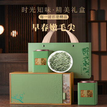 杰盈高端茶叶礼盒300克 信阳原产毛尖新茶绿茶明前特级春茶