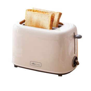 小熊多士炉 烤面包机吐司机 烤面包片2片家用多功能轻食机 6档烘烤带防尘盖DSL-C02K8
