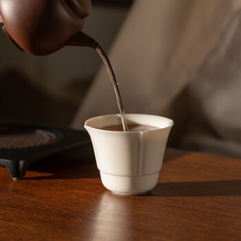 万仟堂（Edenus）定窑茶杯高端主人杯单杯个人专用高档陶瓷功夫茶杯五大名窑