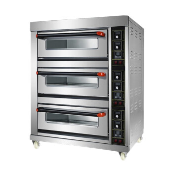 苏勒 电烤箱商用二层四盘大容量大型烤箱蛋糕店电热面包烘焙烤炉  仪表款三层三盘电烤箱（220v）