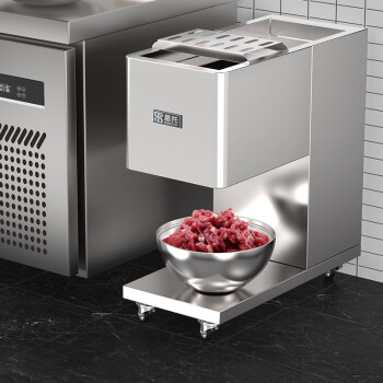 圣托（Shentop）商用切片机不锈钢切片机猪肉切丝切丁单位食堂后厨商用全自动切片多功能立式绞肉机 STMY-QL50