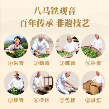 八马茶叶铁观音 过节送礼自己喝 新赛珍珠1000 250g