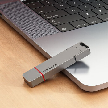 ThinkPad 联想thinkplus双接口固态U盘USB3.2/Type-C高速传输U盘金属商务 TU200 Pro【256G】