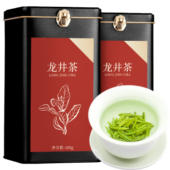 第一江南绿茶龙井 特级200g2024新茶明前茶叶礼盒罐装春茶嫩芽高端送礼