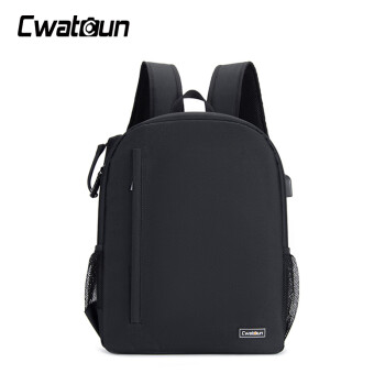 CWATCUN 单反相机包双肩便携背包适用于佳能尼康索尼多功能防泼水便携拍摄包