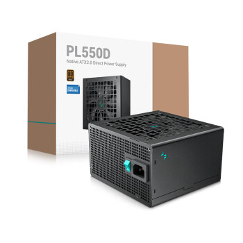 九州风神（DEEPCOOL）额定550W PL550D铜牌ATX3.0电脑电源（主动PFC/电路保护/双显卡供电/5年换新）