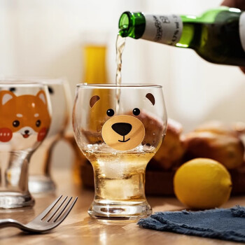 品喻（PINYU）玻璃杯精酿啤酒杯高颜值家用高端创意水杯大容量饮料果汁杯子熊猫