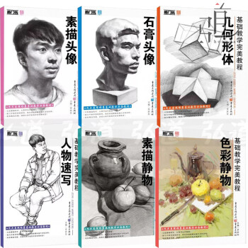 基础教学教程:素描头像 几何形体 人物速写 色彩静物 石膏头像 素描
