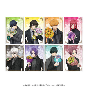 FANTAST STORE「BLUE LOCK 蓝锁」烫金收藏相卡 『BIRTHDAY FLOWER』ver. 1SET/8个入（整盒）