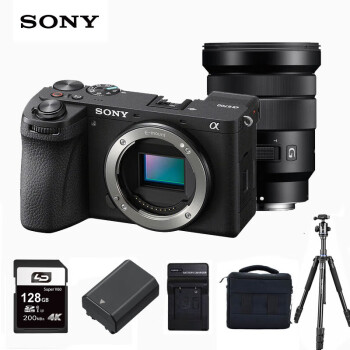 索尼（SONY）Alpha 6700 APS-C微单相机（ILCE-6700/a6700）+SELP18105G电动变焦镜头128G套装