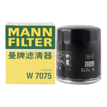 曼牌（MANNFILTER）机油滤清器机油滤芯机滤W7075荣威350E550RX3i6i5名爵MG3/5/6/7ZS