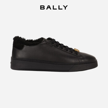 巴利（BALLY）情人节礼物送男友男士黑色时尚平底鞋 6305177-40