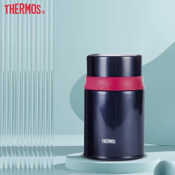 膳魔师（THERMOS）TCLD-720S焖烧杯壶罐保温桶饭盒720毫升带泄气阀深蓝色