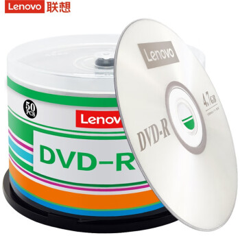 联想（lenovo） DVD-R 光盘/刻录盘 16速4.7GB 办公系列 桶装50片 空白光盘