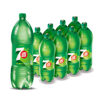 百事可乐七喜 7up 柠檬味 汽水可乐 碳酸饮料 2L*8瓶 整箱装 百事出品