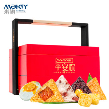 米旗（Maky）盛世龙粽端午粽子礼盒装1520g多口味蜜枣玫瑰豆沙送端午节礼物