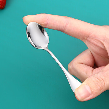 逸居客（YIJUKE）【3只】9cm特小号304不锈钢调料勺精致迷你咖啡勺调味勺甜品勺子