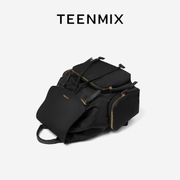 天美意（TEENMIX）双肩包尼龙高级感背包通勤电脑包大容量轻便旅行包实用百搭书包女实用走心纪念日生日礼物送妈妈女友老婆闺蜜