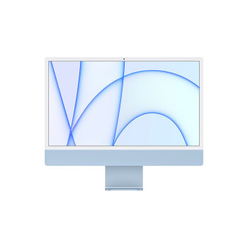 Apple/苹果iMac24英寸蓝色4.5K屏八核M1芯片(8核图形处理器)16G512GSSD一体式电脑主机【定制机】Z12X
