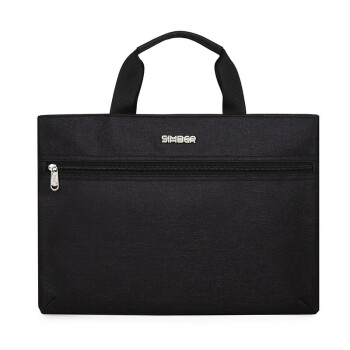 斯莫尔（SIMOER）公文包文件袋手提包商务男包大容量手提袋SL-533 黑色