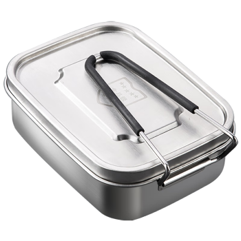 维艾（Newair）饭盒食品级304不锈钢蒸饭盒上班族学生食堂老式分格打饭餐盒