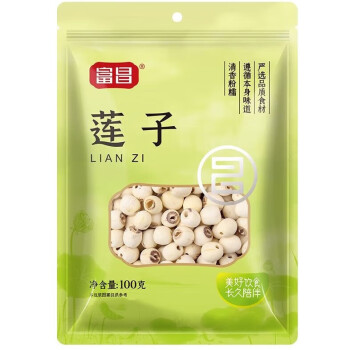 富昌 莲子 南北干货 煲汤滋补食材干货 100g/袋 2袋起购 DP