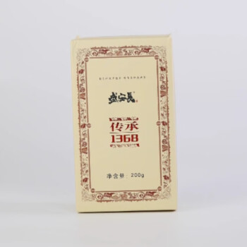 盛安长泾阳茯茶传承1368黑茶金花茯砖茶叶陕西西安特产  糯香味200g