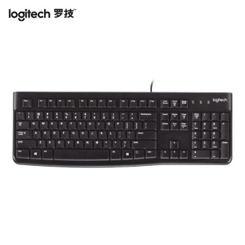 罗技（Logitech）K120 键盘 全尺寸有线键盘 USB接口电脑笔记本办公键盘 带数字键盘 黑色