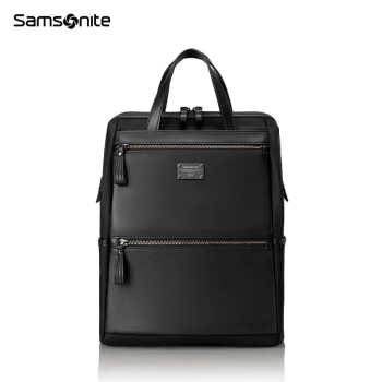 新秀丽（Samsonite）电脑包休闲双肩包时尚背包可手提包黑色中号13英寸BT5*09004