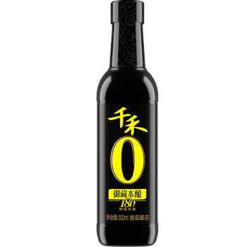 千禾 酱油 御藏本酿180天特级生抽 酿造酱油500mL 不使用添加剂