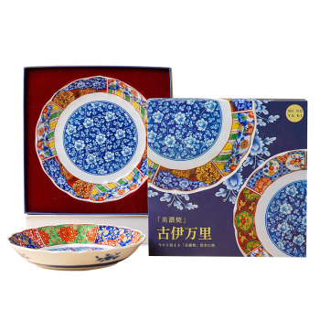 美浓烧（Mino Yaki）日本进口宫廷风盘子餐盘菜盘家用8.5英寸陶瓷餐盘5件套礼盒装
