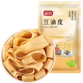 富昌 黄豆制品油豆皮火锅食材 豆油皮300g/袋 3袋起售 BS04