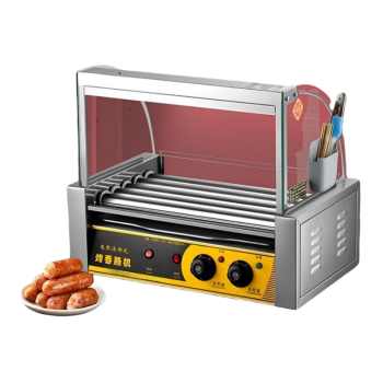 TYX  烤肠机商用小型热狗机全自动烤香肠机台式烤火腿肠机恒温 5管无门