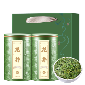 成西湖龙井特级绿茶明前嫩芽200g2024新茶茶叶礼盒罐装春茶自己喝