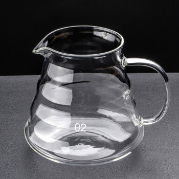 逸居客（YIJUKE）600ml手冲咖啡壶分享壶滴漏壶高硼硅玻璃带刻度公道杯
