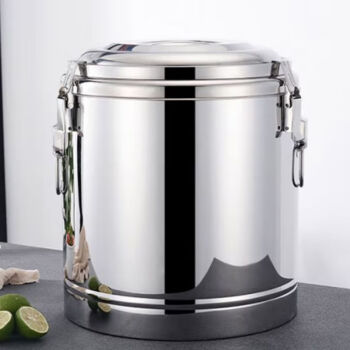 敏奈 201不锈钢保温汤桶 大容量奶茶桶工地快餐桶豆浆桶米饭桶 20L