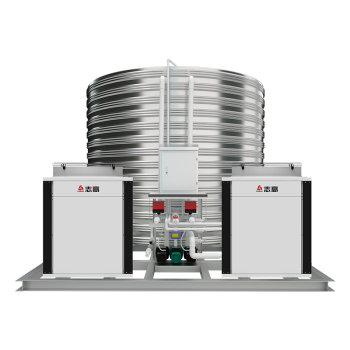 志高（CHIGO）空气能热水器商用一体机 空气源热泵双6匹10吨超低温机DKFXRS-20II/3N（企业专享）