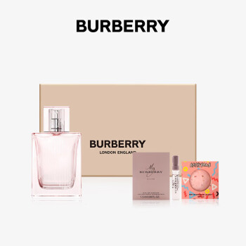 博柏利（BURBERRY）红粉恋歌女士香水套盒(30ml+1.5ml+沐浴球*1) 花香果香调香氛