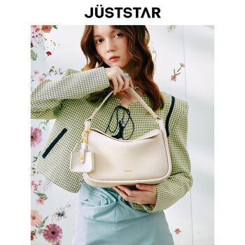 欧时纳（JUST STAR）包包女包2024新轻奢侈手提包百搭高级感通勤单肩斜挎包生日礼物女
