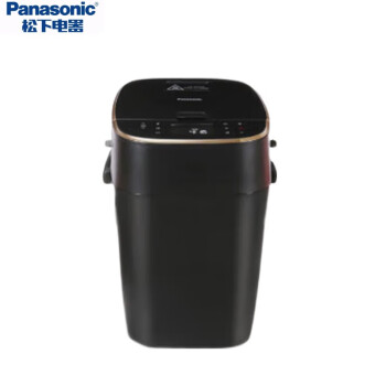 松下（Panasonic）面包机SD-MZX1010家用全自动自动投放酵母果料自定义程序智能厨师机烤面包机发酵机和面机 黑色