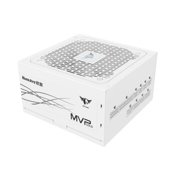 航嘉（Huntkey）MVP K850 白色 金牌850W电源  宽幅电压/PCIE5.0接口/全模组